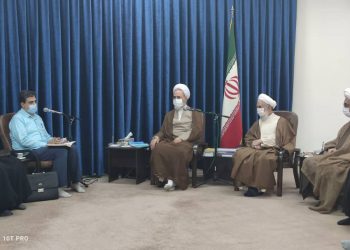 دیدار حضرت آیت الله صدیقی رییس ستاد امر به معروف و نهی از منکر کشور با ریاست حوزه های علمیه کشور حضرت آیت الله اعرافی