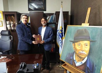 دیدار دکتر کجوری با امیر احتشام نیا مدیر مجموعه جنگل کنار چمستان